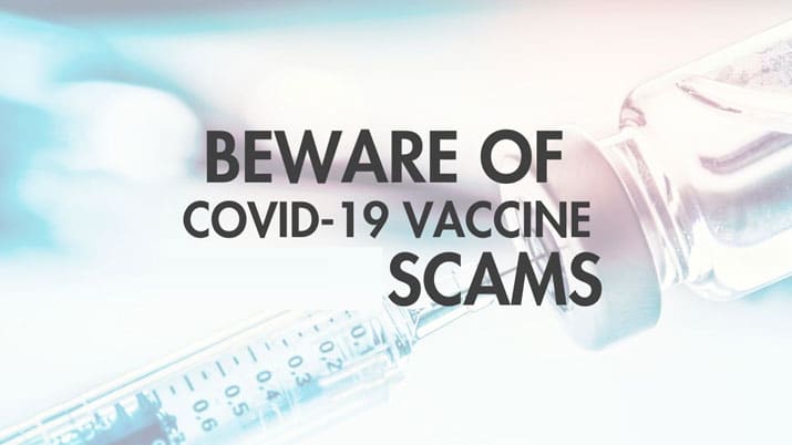 Beware of Vaccination Scams