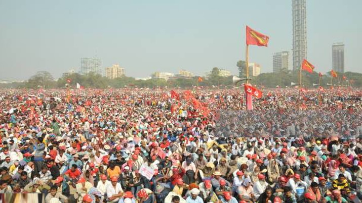 Left front rally for the upcoming elections