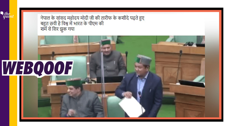 Video of Congress MLA from Himachal shared as Nepal MP criticising Modi