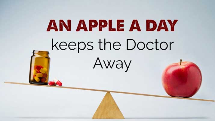 How does having ‘an apple a day keeps a doctor away’?