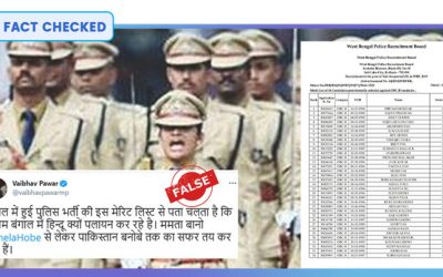 Is The Majority Of Candidates Selected For West Bengal Sub-Inspector Post Muslim?